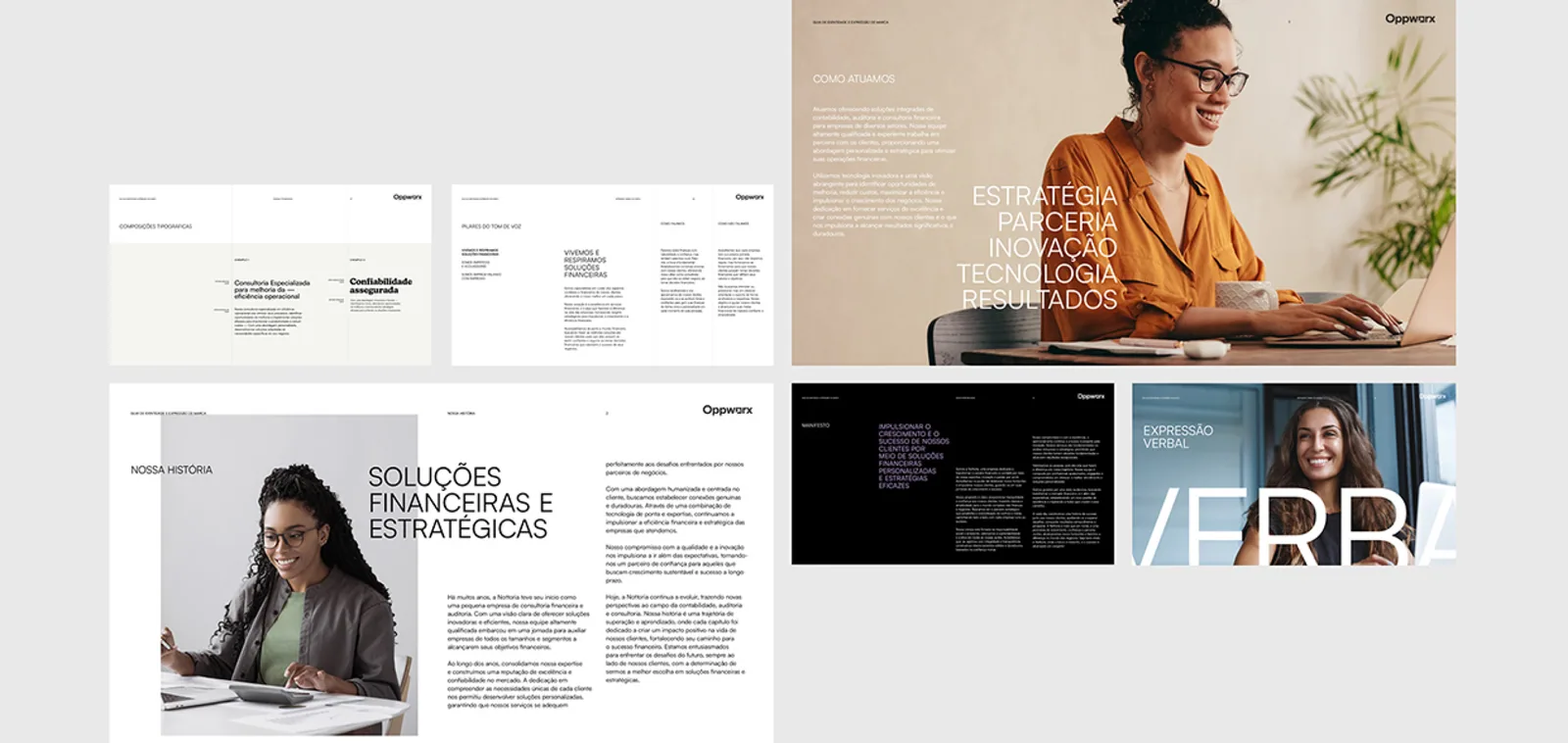 Designs de la marque et des pages web Oppworx